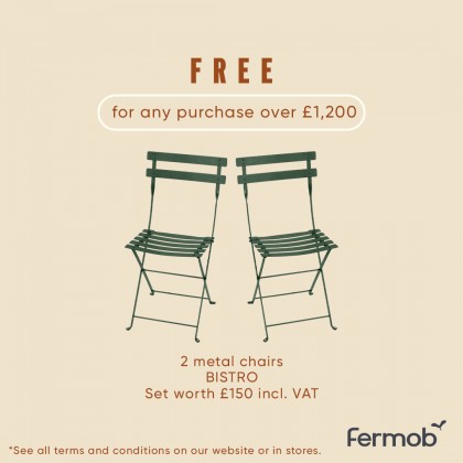 2 Bistro Metal Chairs