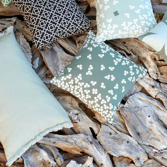 Trefle Small Square Outdoor Cushion