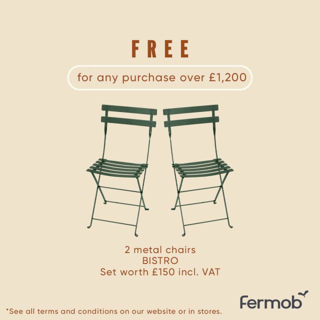 2 Bistro Metal Chairs